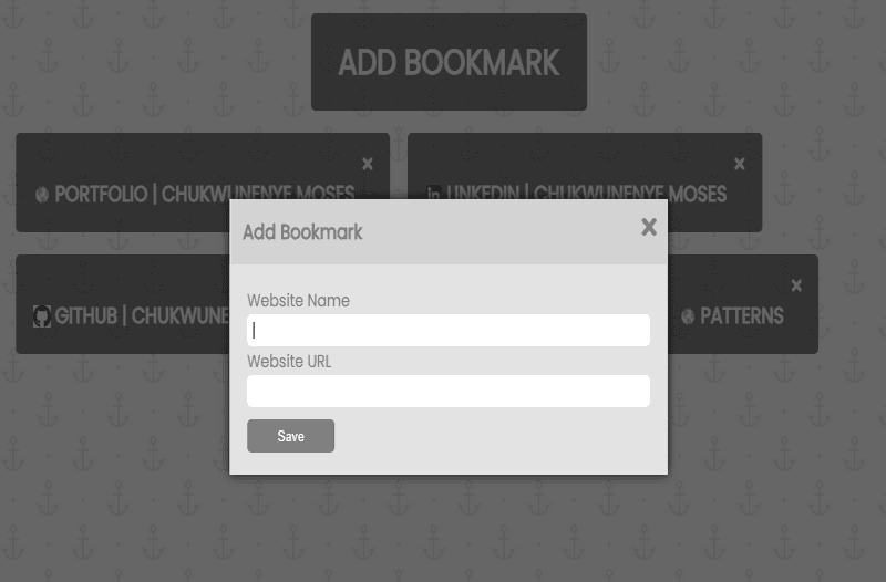 Bookmarks Manager